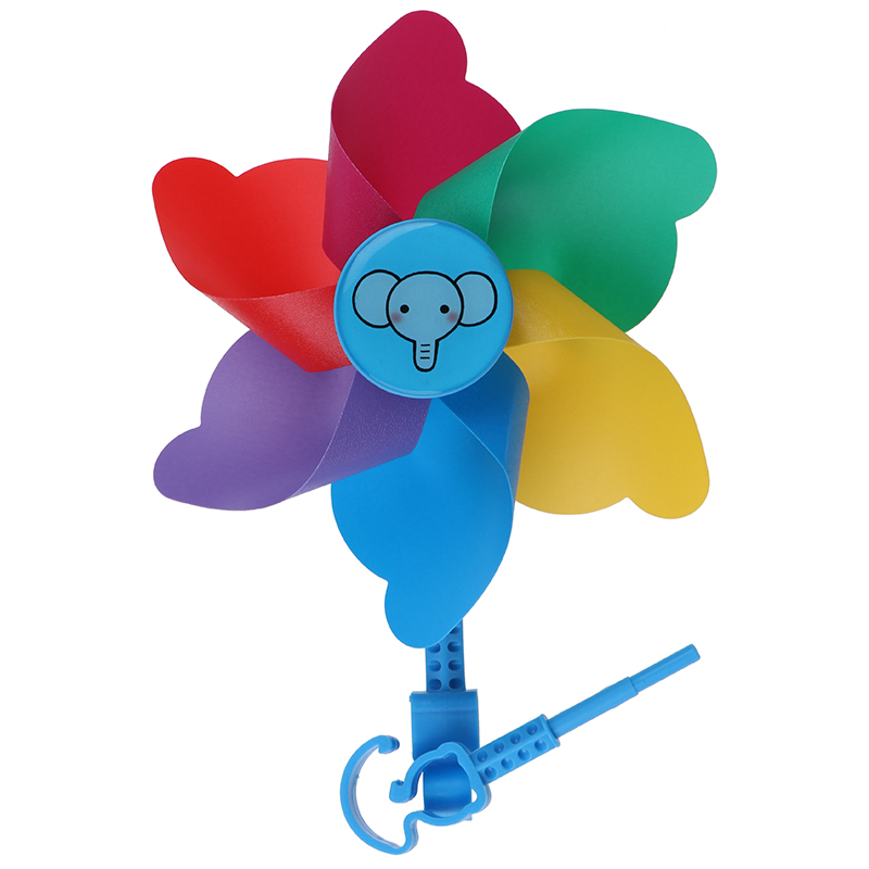 PVC 다채로운 바람개비 풍차 풍력 구동 장난감, 자전거 자전거 스쿠터 아기 키즈 소년 소녀를 위한 선물, 1 개